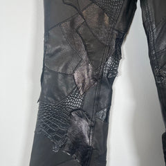 Yasuyuki Ishii Leather Patchwork Pants Size 30