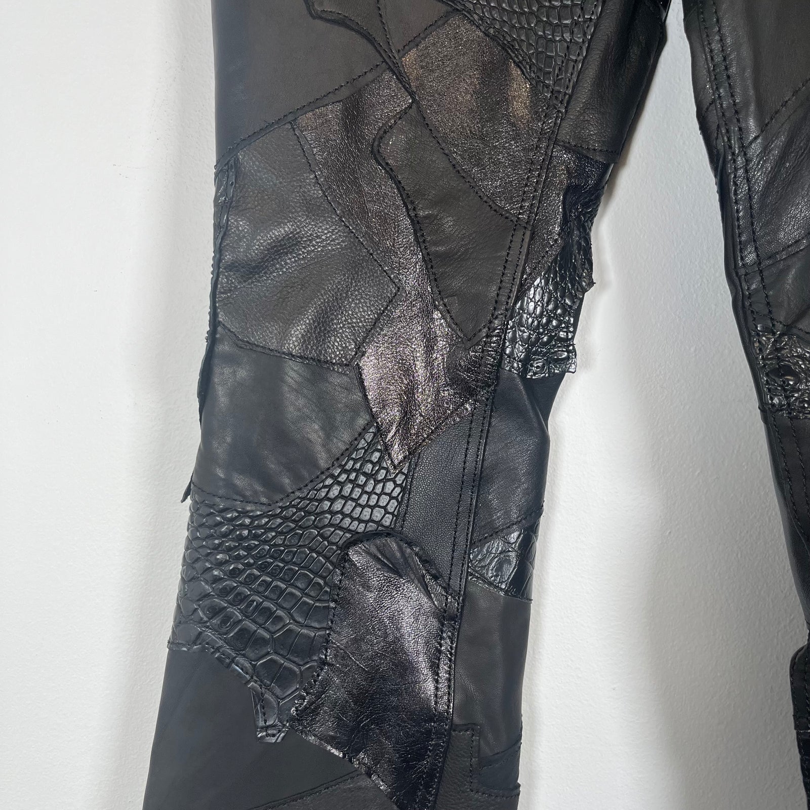 Yasuyuki Ishii Leather Patchwork Pants Size 30