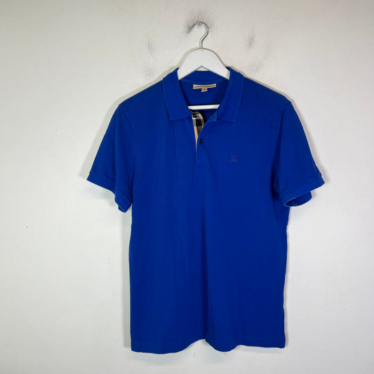 Burberry Blue Check Polo Shirt