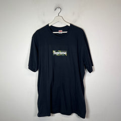 Supreme Navy Camo Box Logo T-Shirt Size L