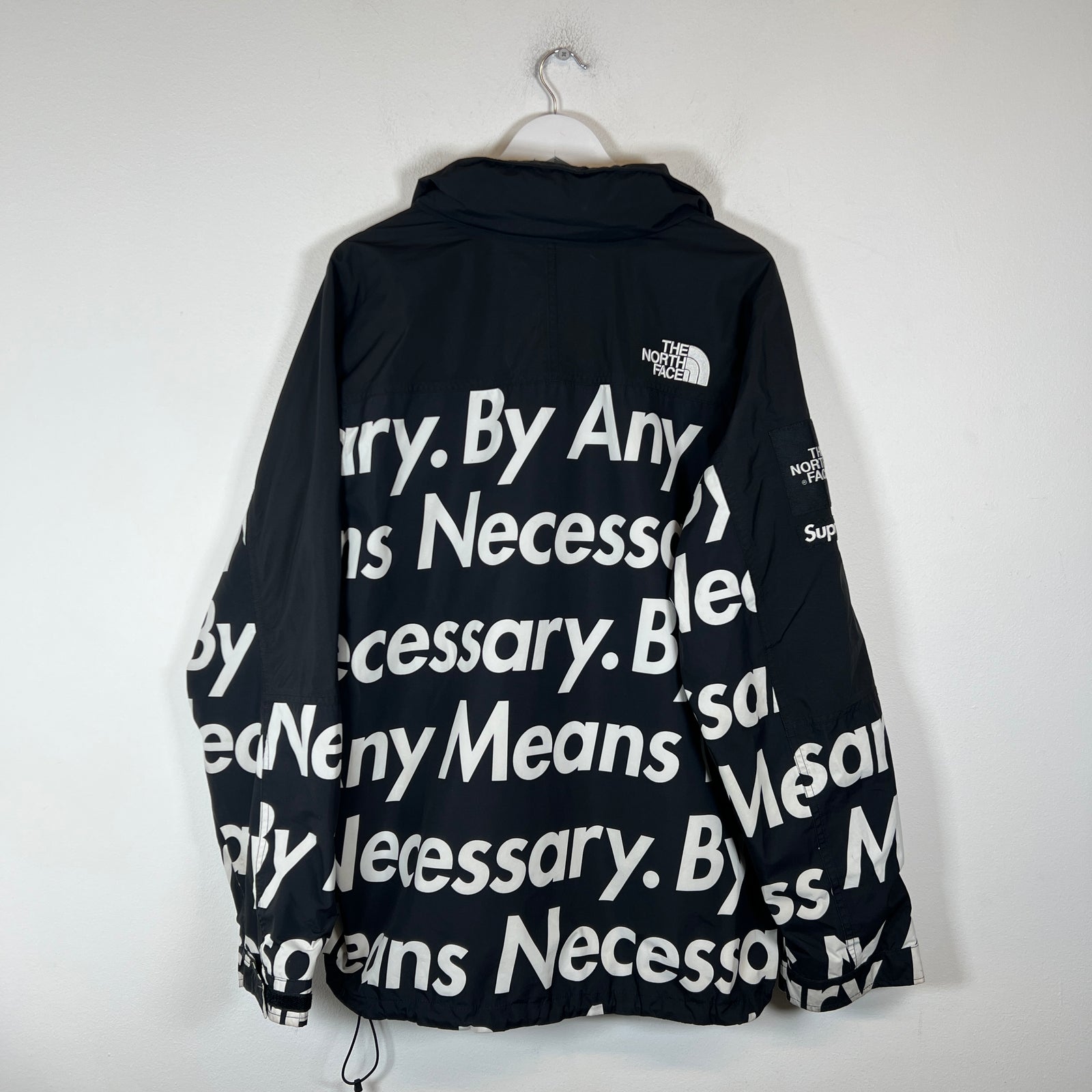 Supreme x The North Face Black By Any Means Necessary Mountain Jacket Size XL
