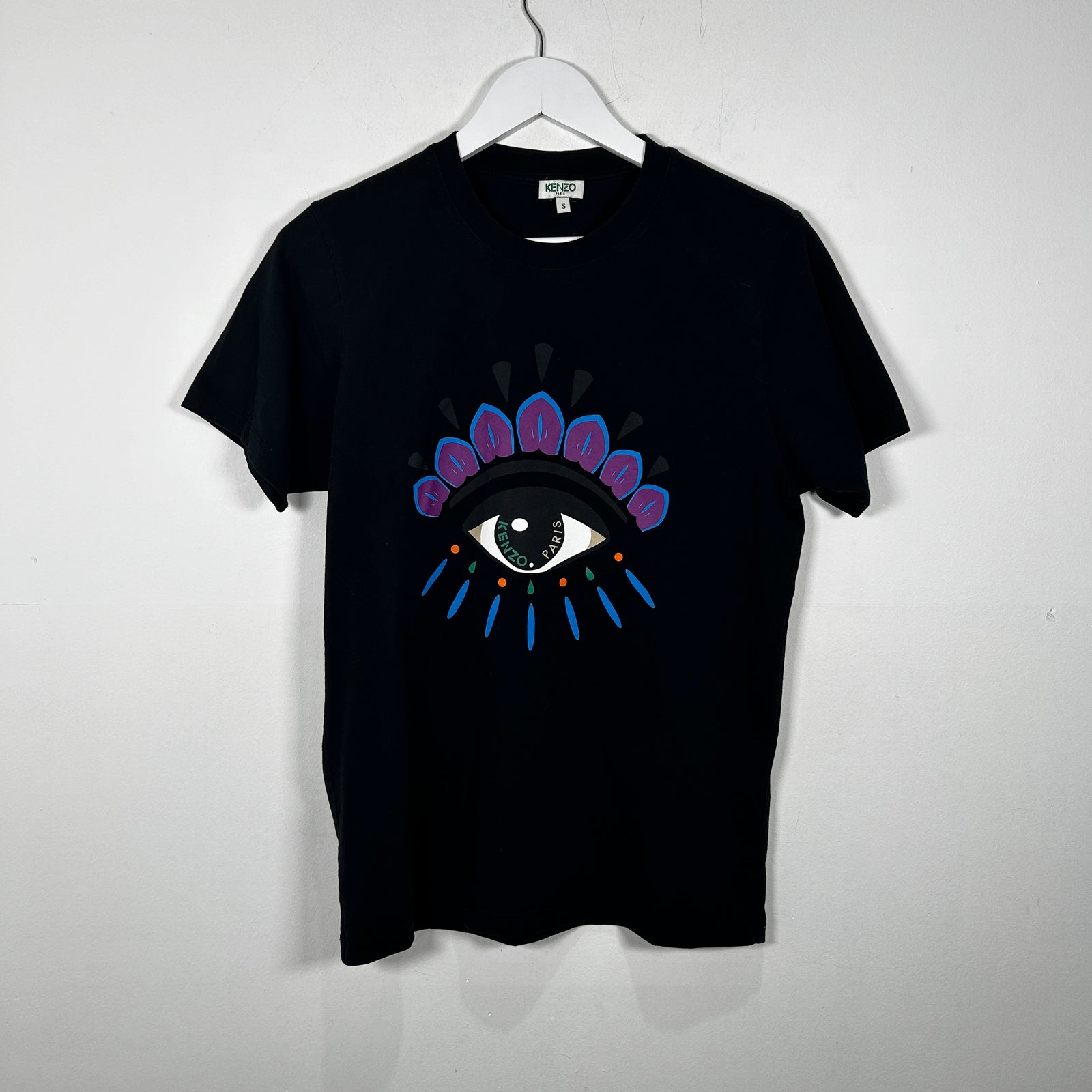 Kenzo Eye Print Black T-Shirt Size S