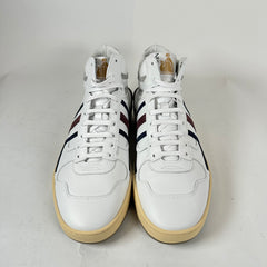 Lanvin x A Ma Maniere White/Maroon Clay High-Top Sneaker Size 44