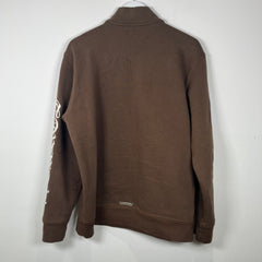 Chrome Hearts Brown 'Slo Ride14' 1/4 Zip Polo Size L