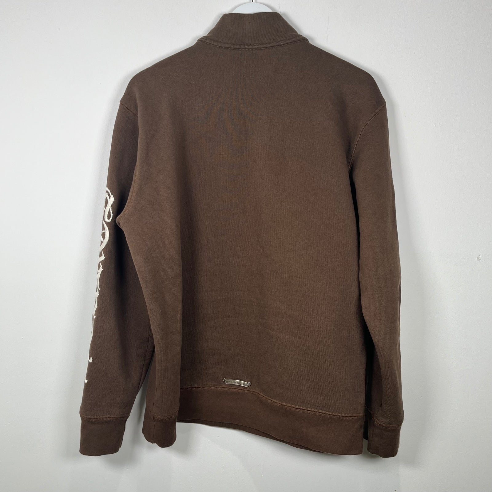Chrome Hearts Brown 'Slo Ride14' 1/4 Zip Polo Size L