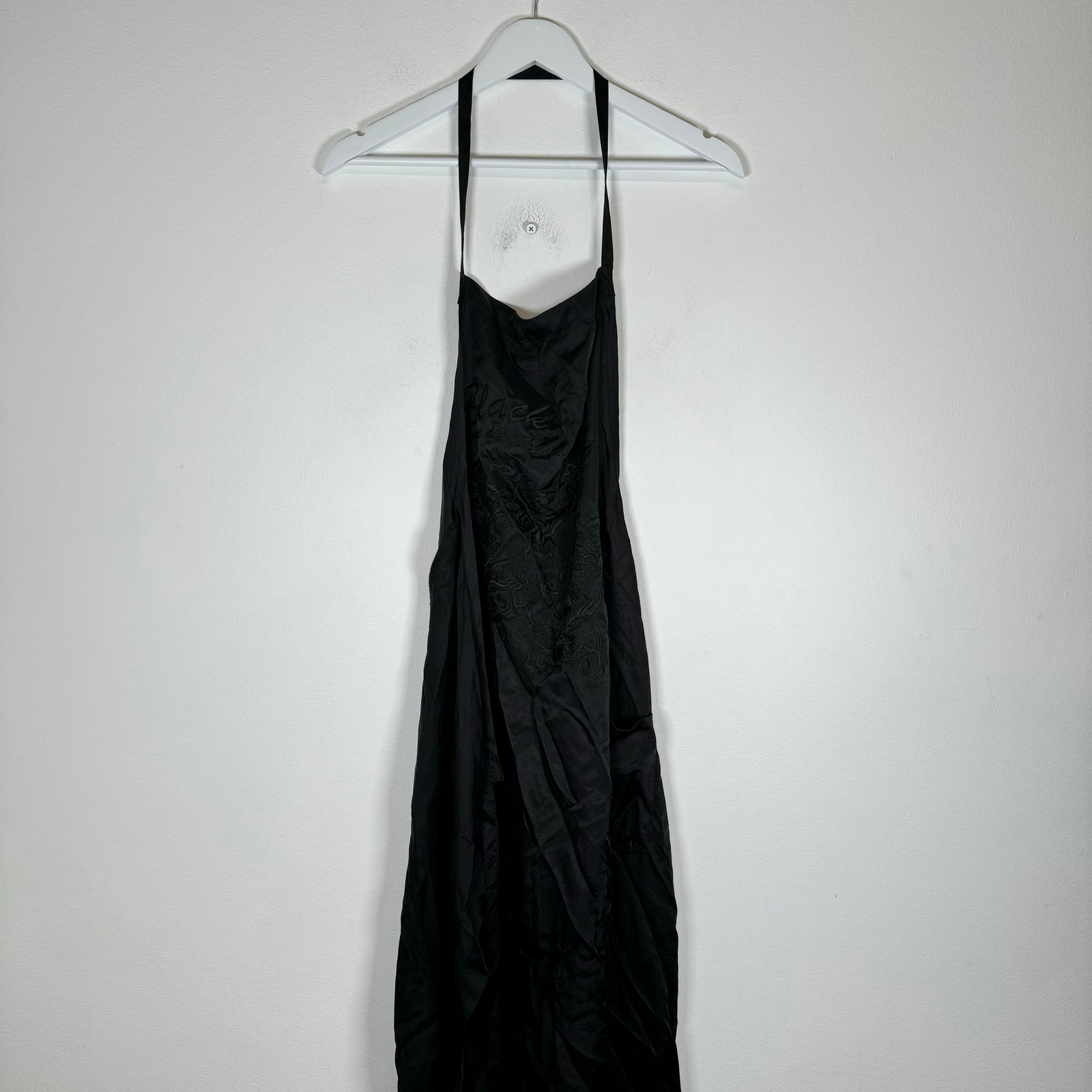 CDG Black Silk Apron