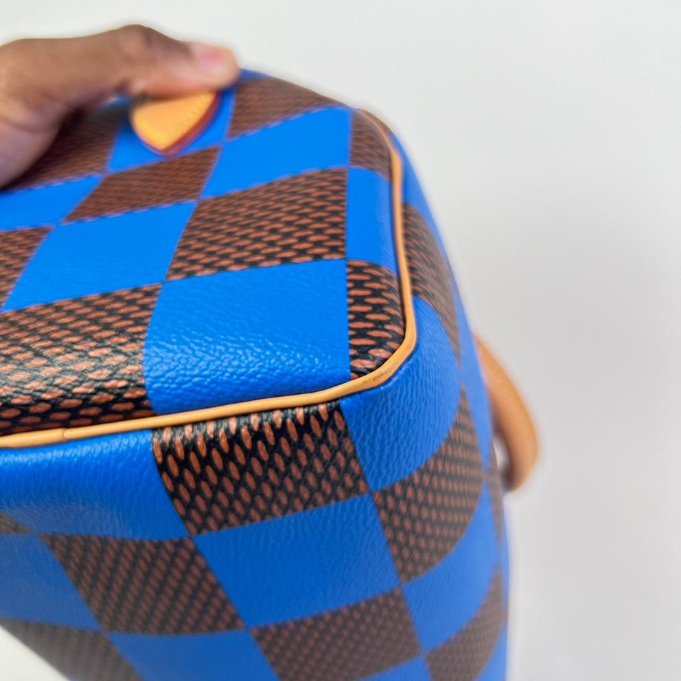 Louis Vuitton Blue Damier Pop Speedy Bandouliere 25