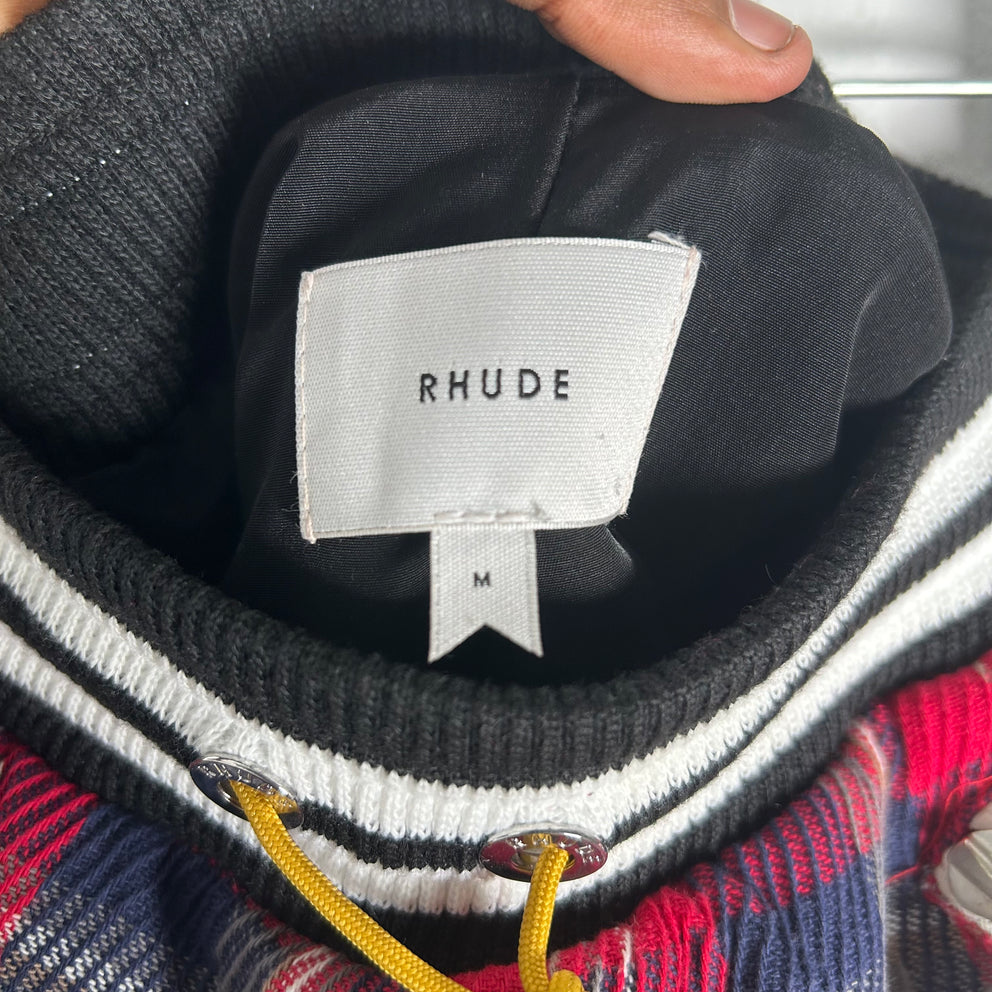 Rhude Plaid Logo Shorts Size M