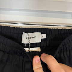 Rhude Black Canvas Cargo Pants Size S