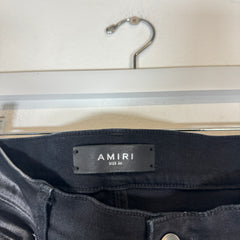Amiri Black Floral Thrasher Jeans Size 36