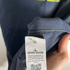 Stone Island Navy Embroidered Logo Tee Size XL