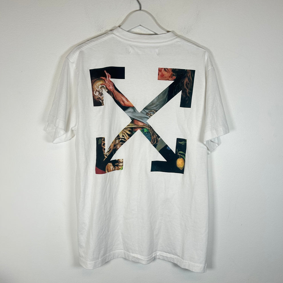 Off-White White Carravaggio T-Shirt Size XS