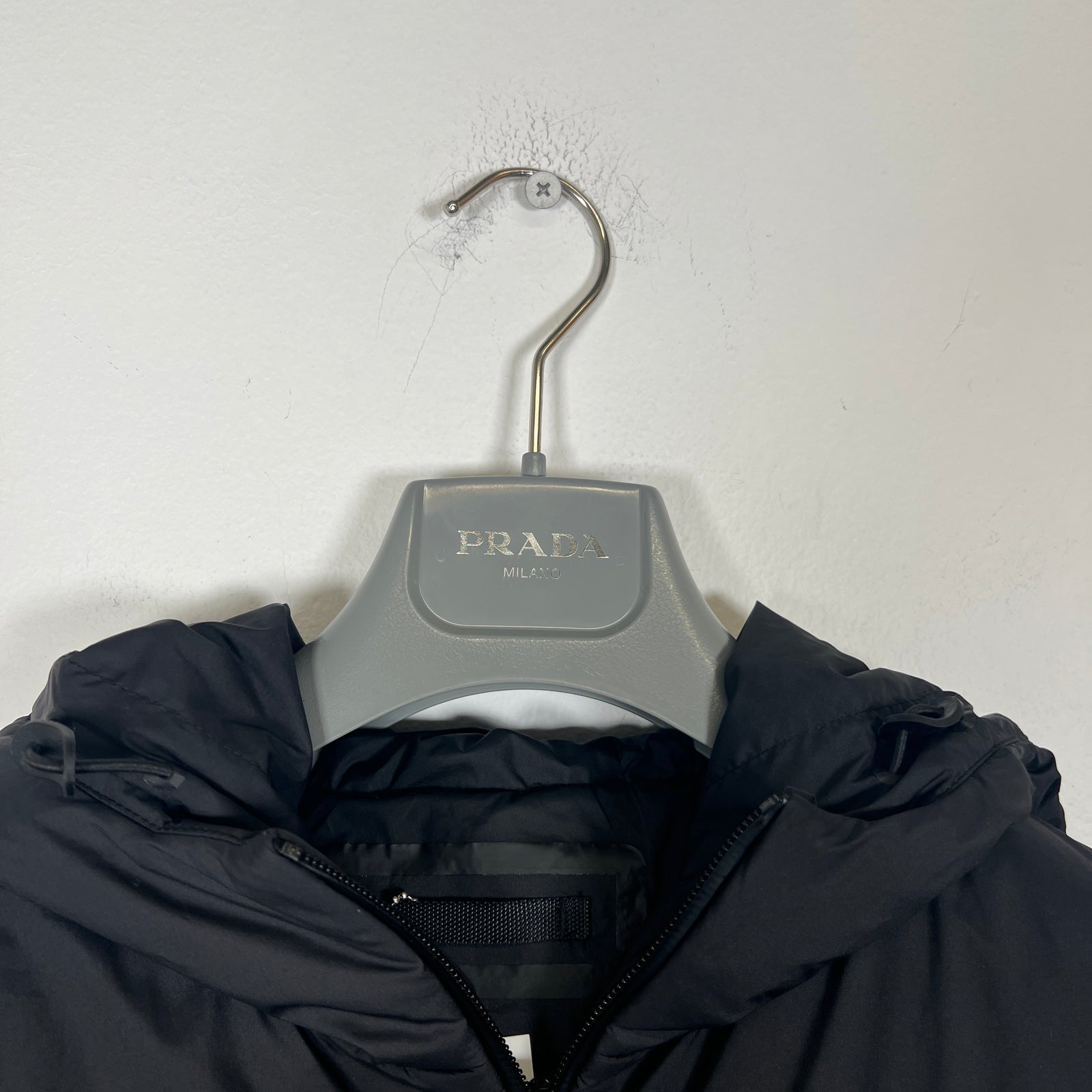 Prada Puffer Nylon Zip Up Jacket Size XL