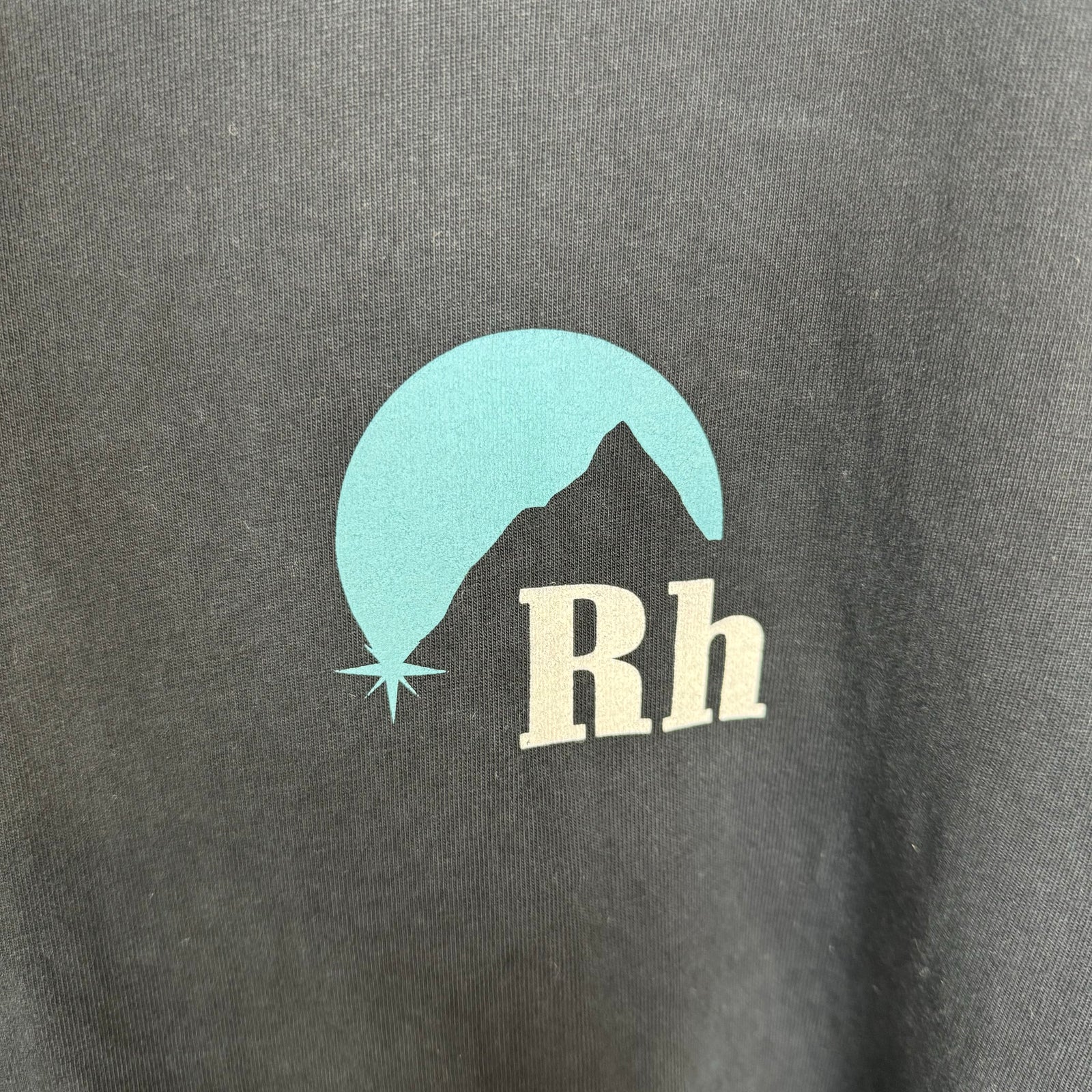 Rhude Black/Teal Moonlight Tee Size XL
