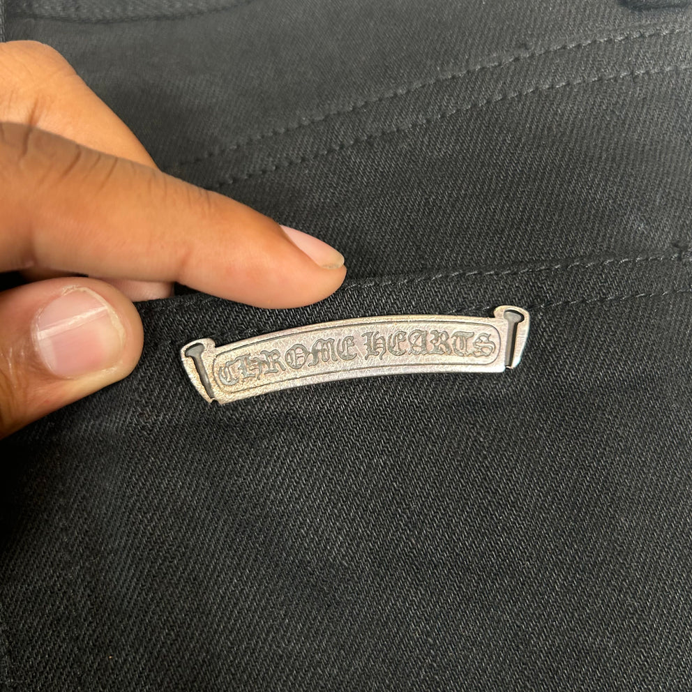Chrome Hearts Black Raw Denim Jeans Size 30