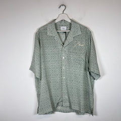 Rhude Green Cravat Silk Shirt Size XXL