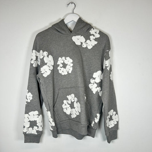 Denim Tears Grey Wreath Hoodie Size S