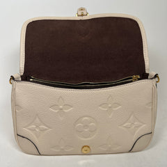 Louis Vuitton Cream Monogram Empreinte Diane NM Handbag