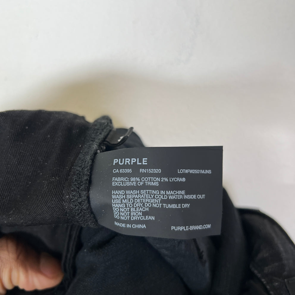 Purple Brand Black Washed P001 Skinny Jeans Size 32