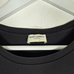 Saint Laurent Black Logo T-Shirt Size M