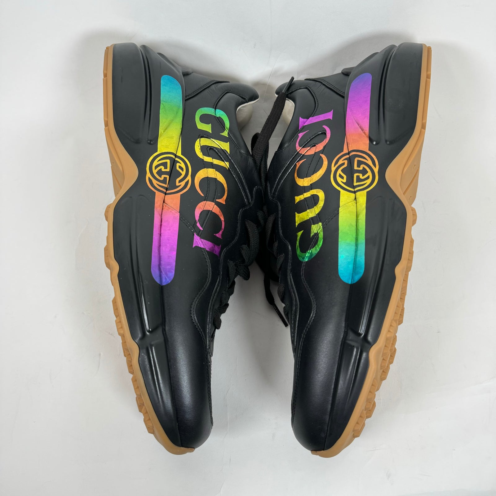 Gucci Iridescent Logo Rhyton Sneaker Size GG 11