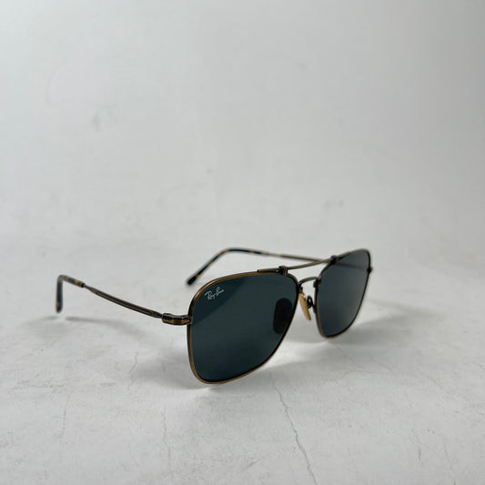 Ray Ban Caravan Titanium Black/Bronze Sunglasses