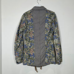 Miharayasuhiro Hybrid Deconstructed Hickory Jacket Size S