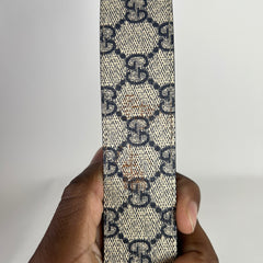 Gucci Silver GG Marmont Reversible Belt