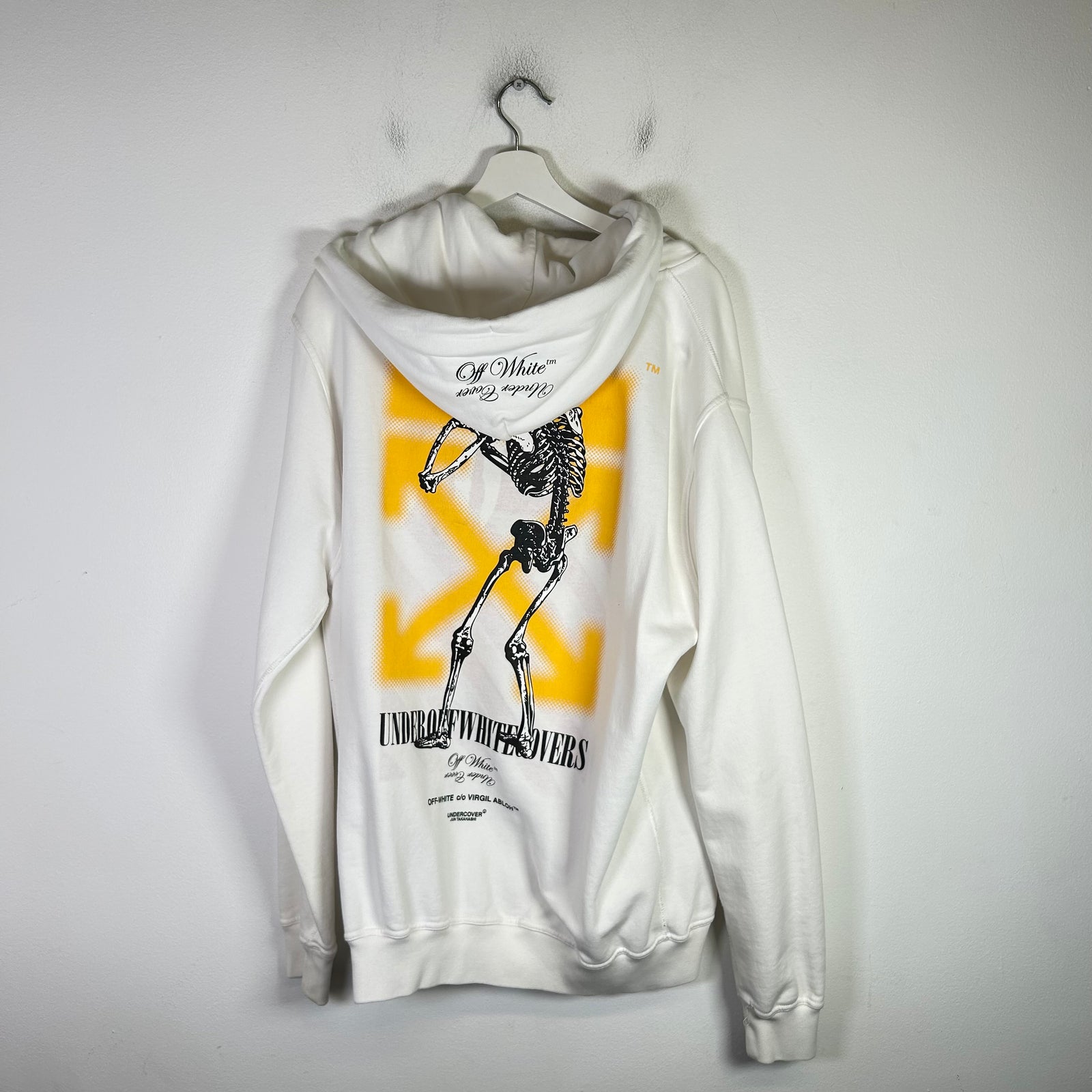 (DRY CLEANERS) Off-White x Undercover Skeleton Reverse Zip-Up Hoodie