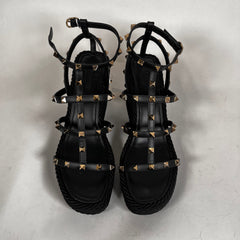 Valentino Rock Stud Wedge Platform Size 41