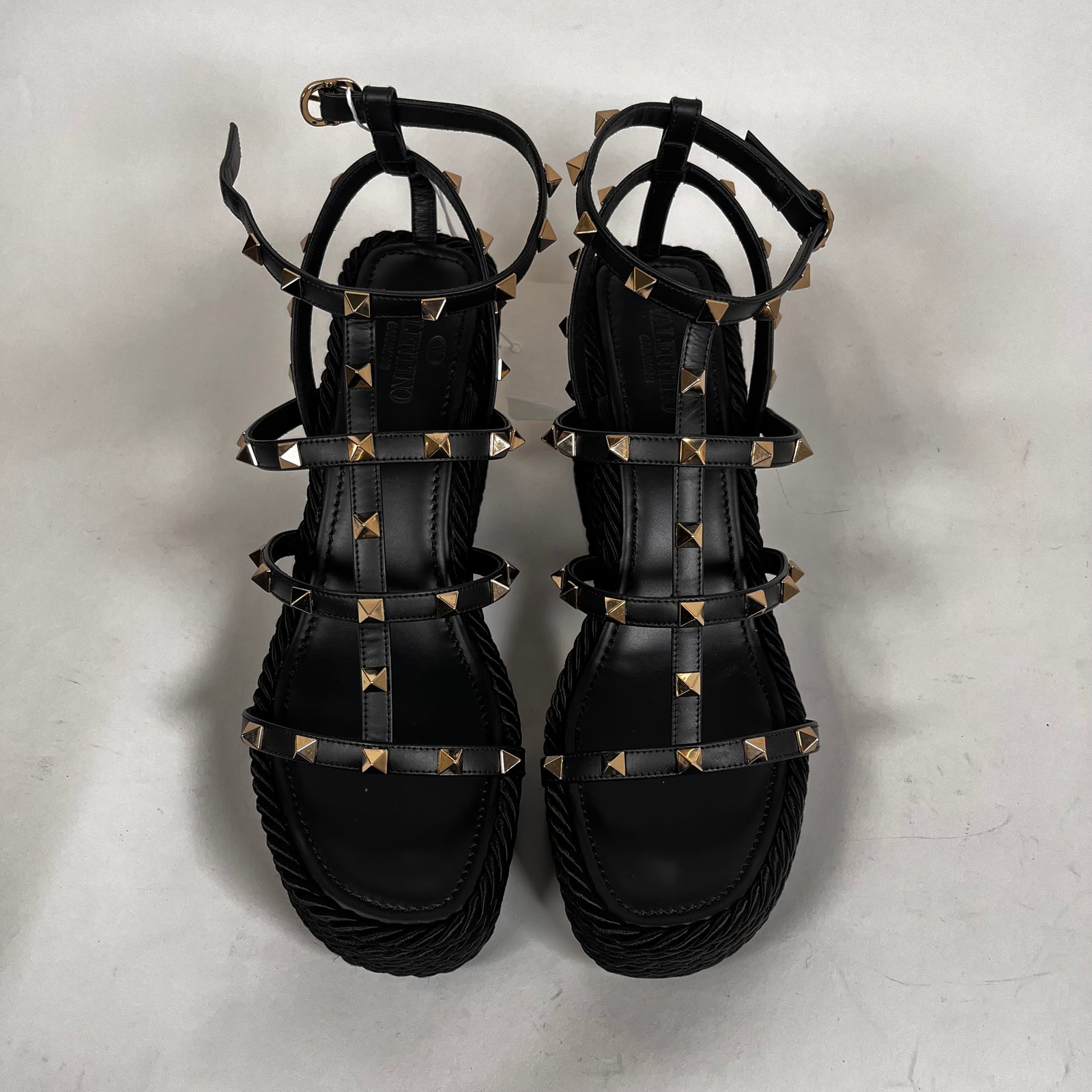 Valentino Rock Stud Wedge Platform Size 41