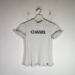 Chanel 2021 Ribbed Knit Intarsia T-Shirt