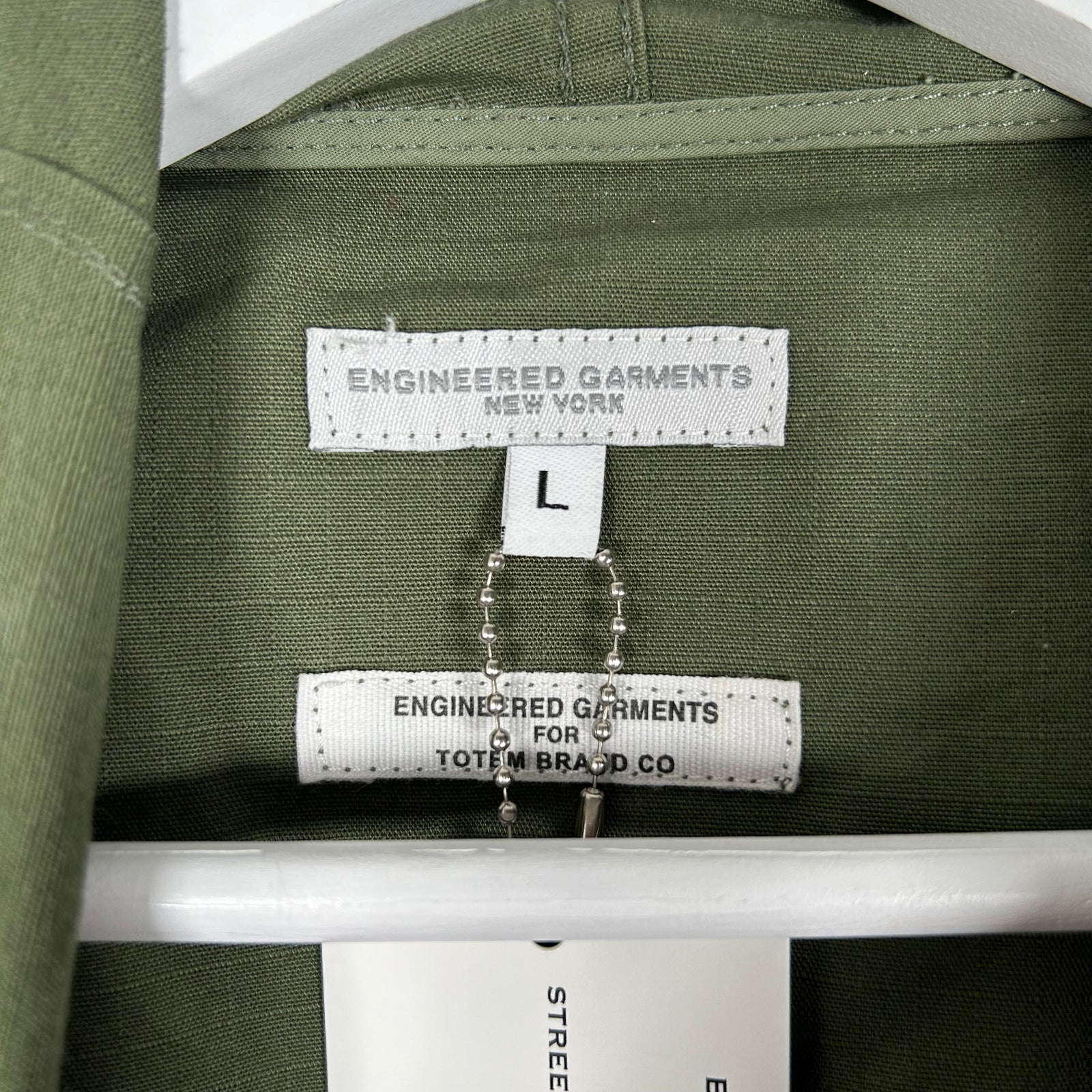 Engineered Garments Military Green Anorak Jacket Size L