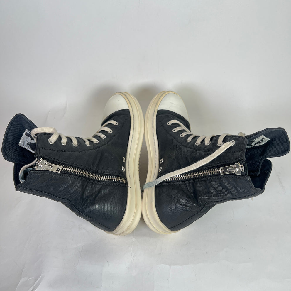 Rick Owens DRKSHDW Waxed High-Top Ramones