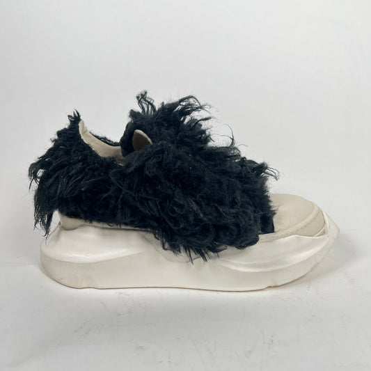 Rick Owens Black/White Fur Abstact Ramones Size 41