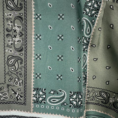 Amiri Green Paisley Silk Shirt Size XS
