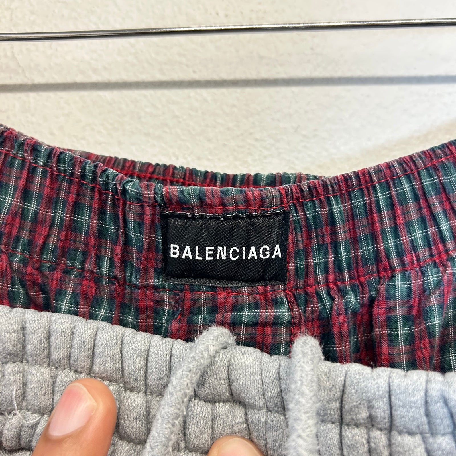 Balenciaga Grey Double Waist Boxer Sweatpants Size S