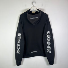Chrome Hearts Black Vertical Logo Hoodie Size L