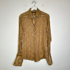 Gucci By Tom Ford SS03 Silk Sheer Button-Up Shirt