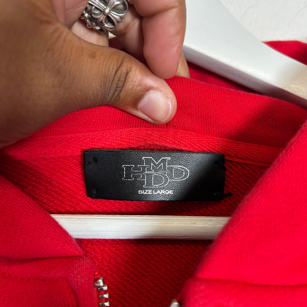 HMDD Striped Zip-Up Hoodie