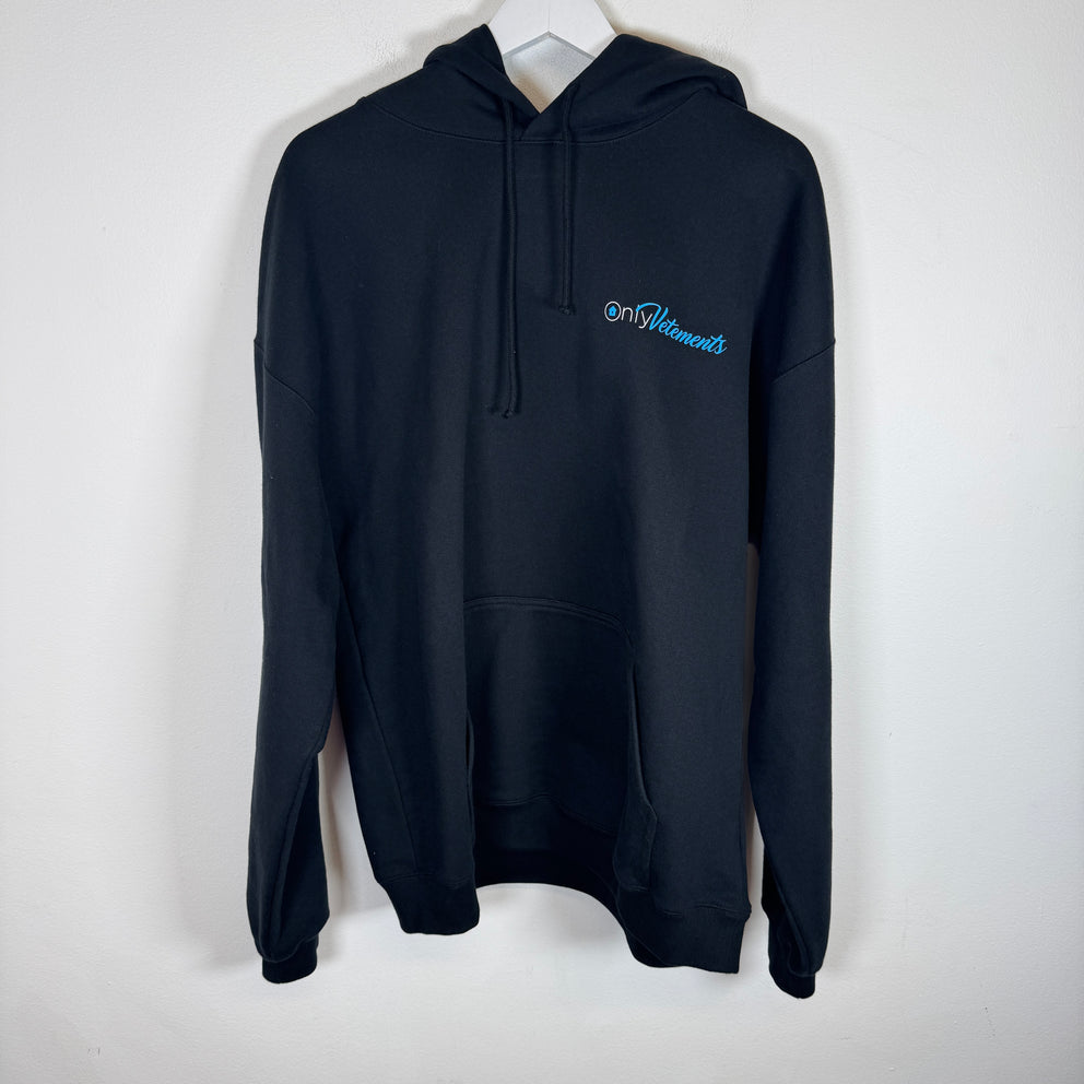 Vetements Black 'Only Vetements' Hoodie Size XS