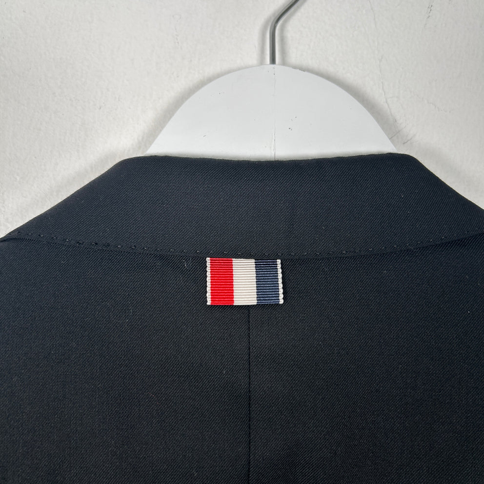 Thom Browne Black Wool Blazer Jacket Size 3
