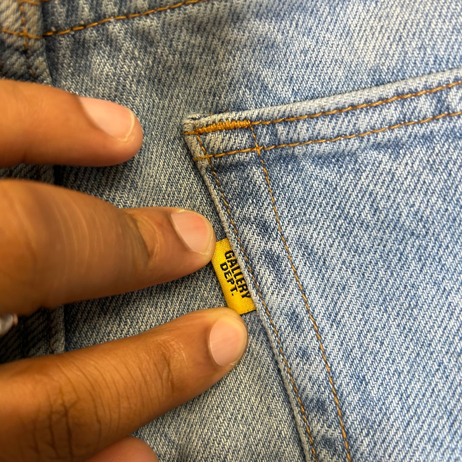 Gallery Dept Lightwash LA Blvd Flame Jeans Size 33
