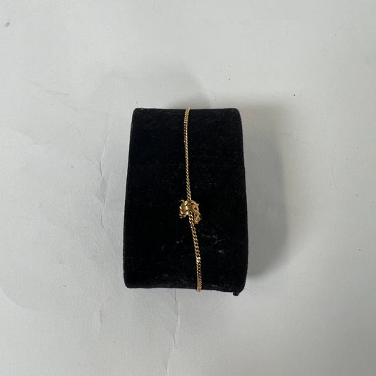 Saint Laurent Gold YSL Curve Link Bracelet