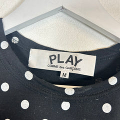 CDG Play Polka Dot Heart Longsleeve Size M
