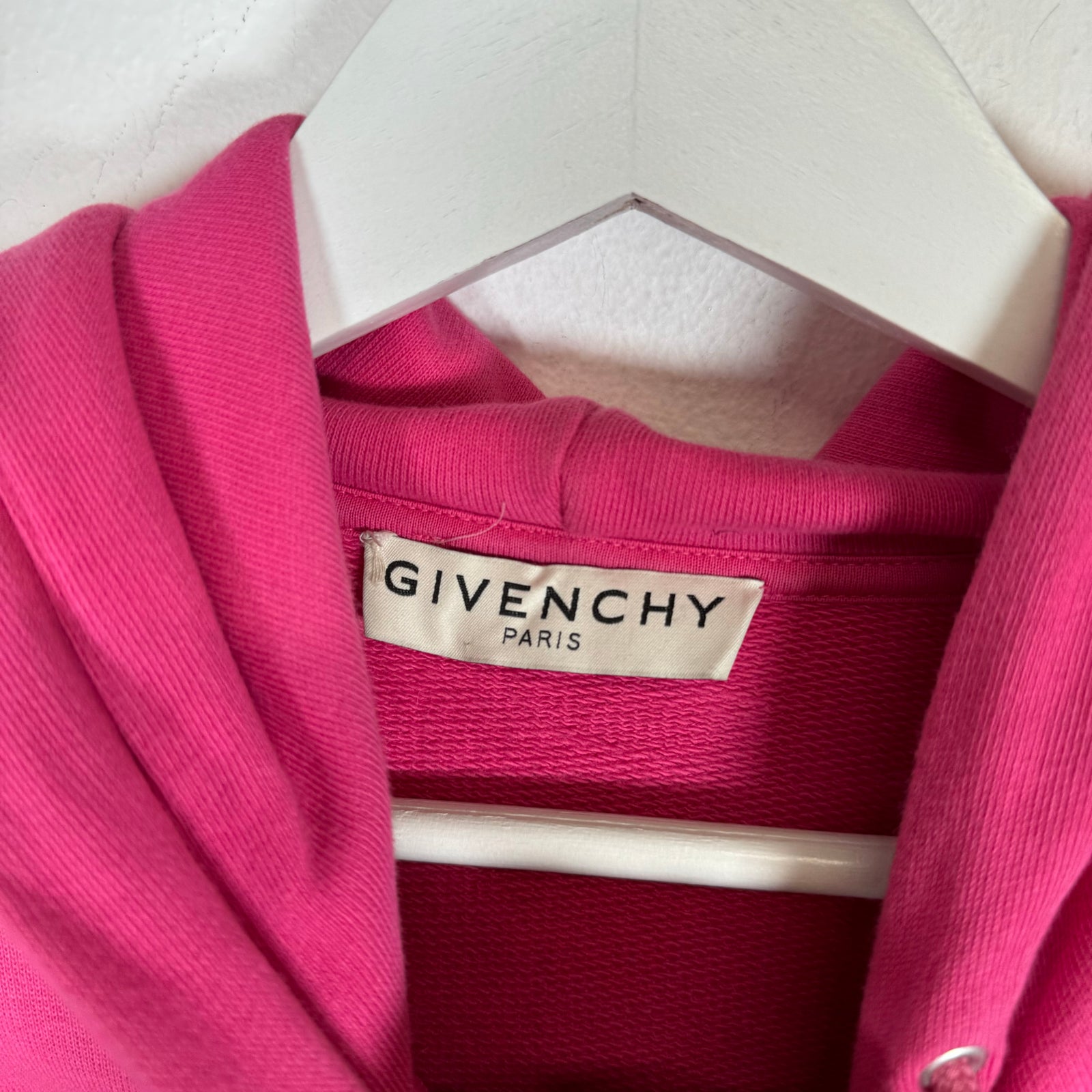 Givenchy Pink Address Patch Hoodie Size S