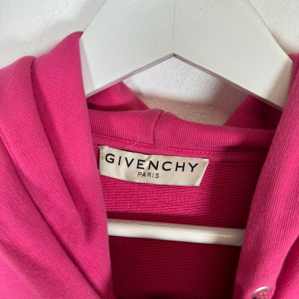 Givenchy Pink Address Patch Hoodie Size S