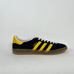 Gucci x Adidas Black/Yellow GG Monogram Gazelle Sneaker Size 13.5