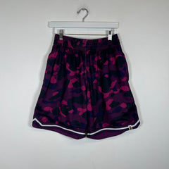Bape Purple Camo Mesh Shorts Size M