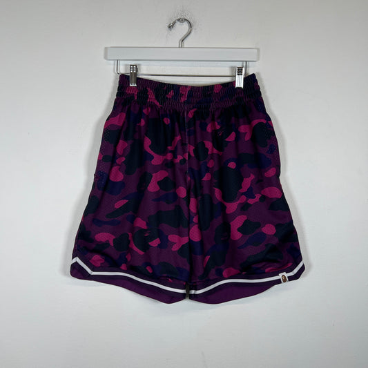 Bape Purple Camo Mesh Shorts Size M